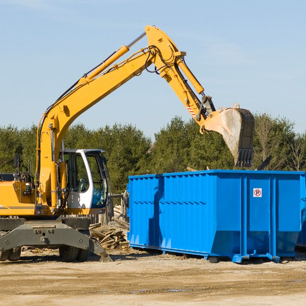 how does a residential dumpster rental service work in Grantville